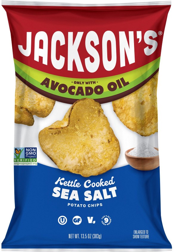 Sea Salt Sweet Potato Chips Kettle Cooked in Avocado Oil, 13.5 oz.