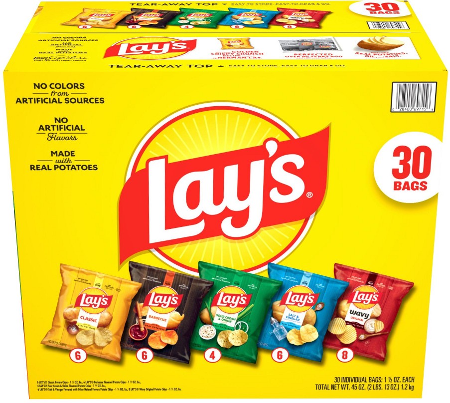 Lay's Variety Mix of Potato Chips, 30 ct.