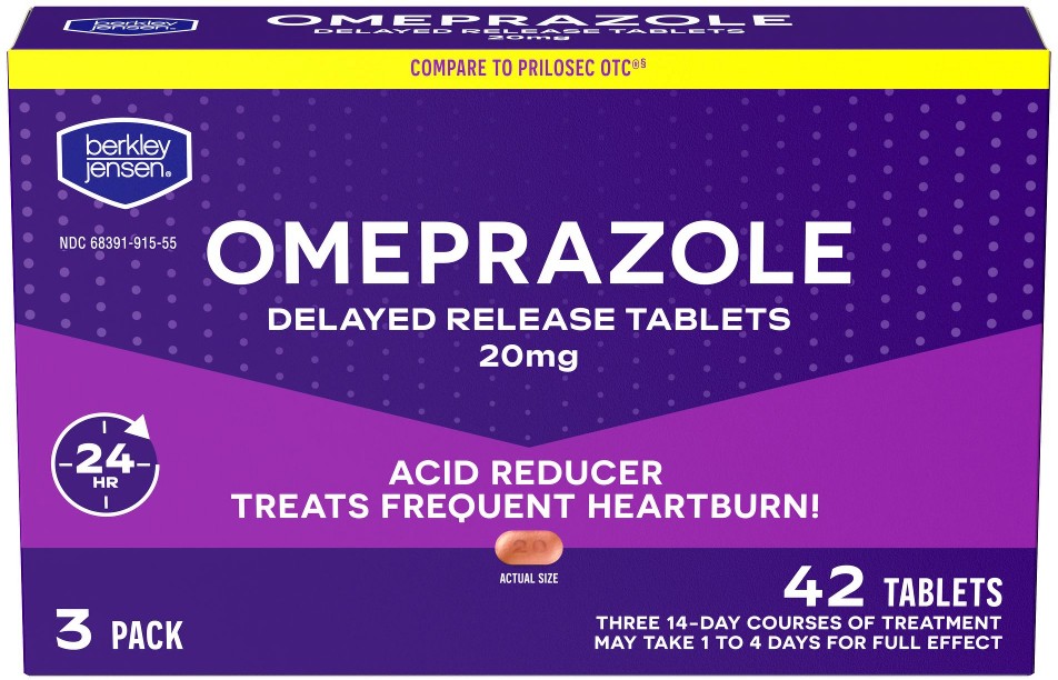 20mg Omeprazole Acid Reducer Tablets, 42 ct.