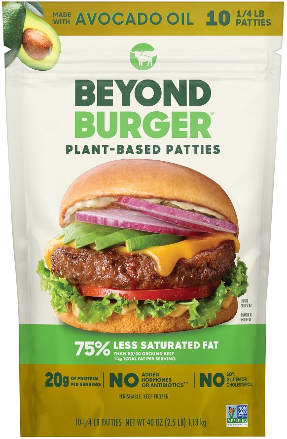 Beyond Burger Plant-Based Patties, 10 ct./0.25 lbs.