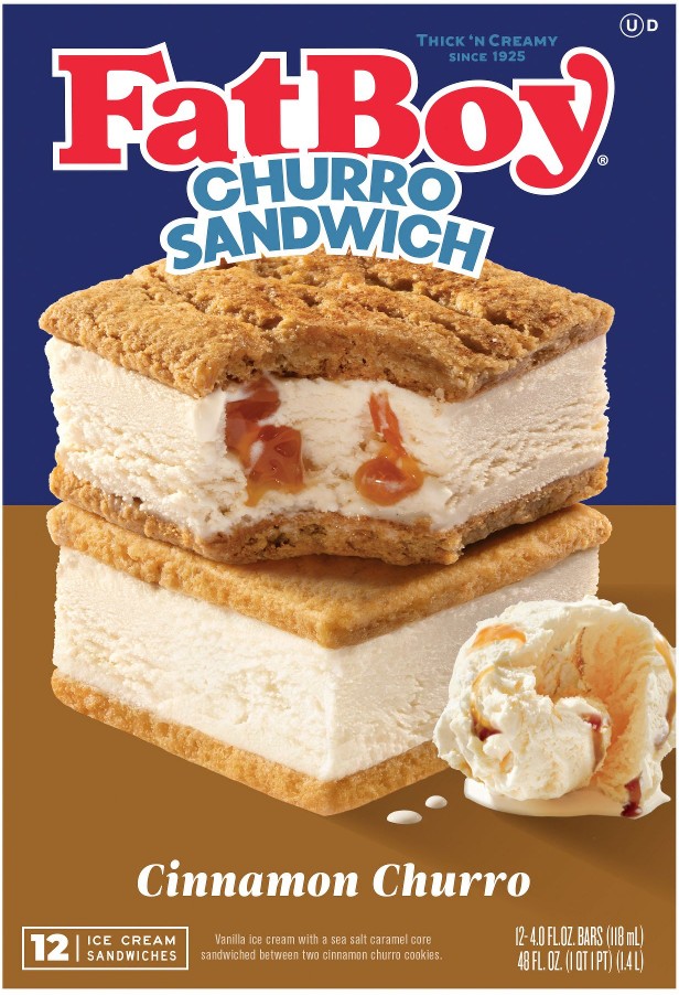 Cookie Ice Cream Sandwich, Cinnamon Churro, 12 ct./4 fl. oz.