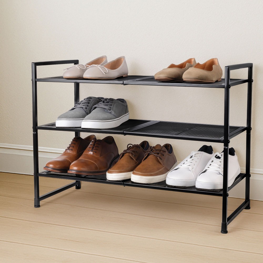 3-Tier Steel Shoe Rack