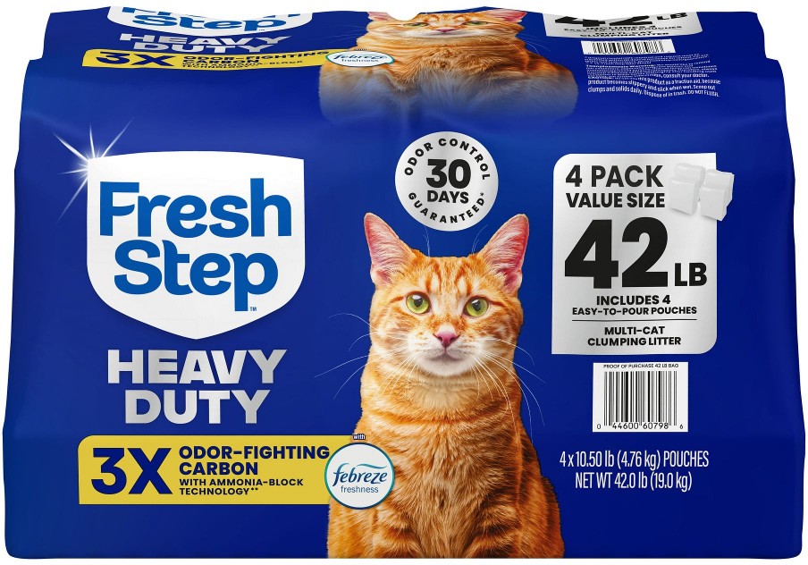 Heavy Duty Multi Cat Clumping Litter with Febreze Freshness, 42 lbs.