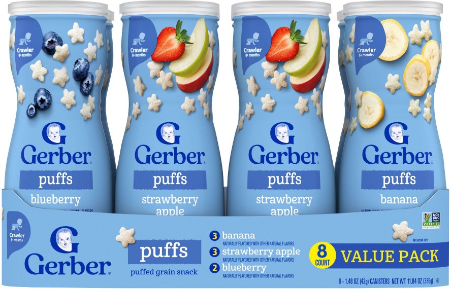 Baby Snacks For Baby Puffs Variety Pack, 8 pk./1.48 oz.