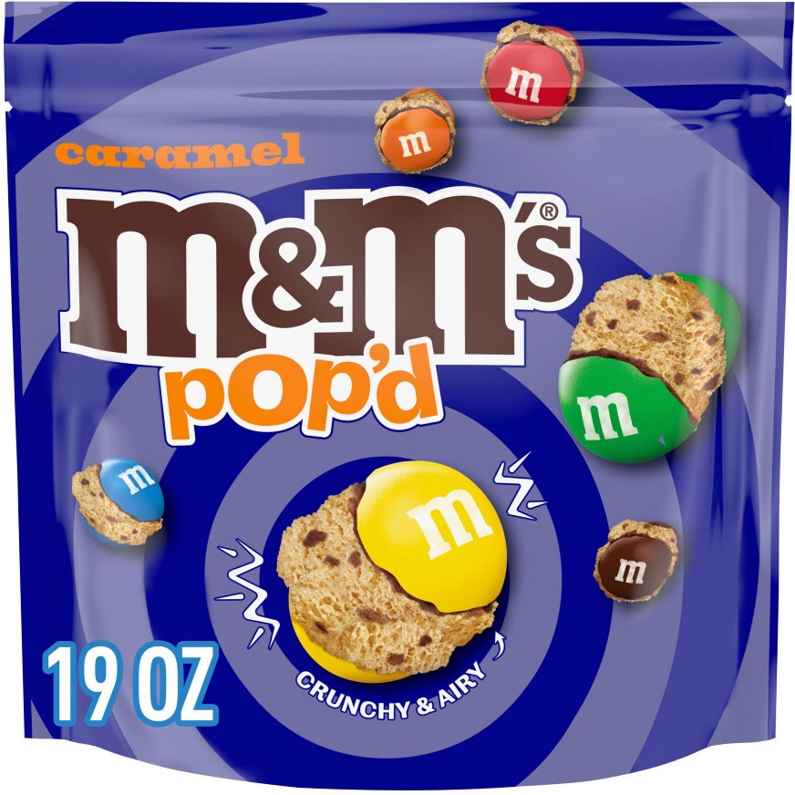 Pop'd Caramel Chocolate Crunchy Candy, Resealable Bag, 19 oz.
