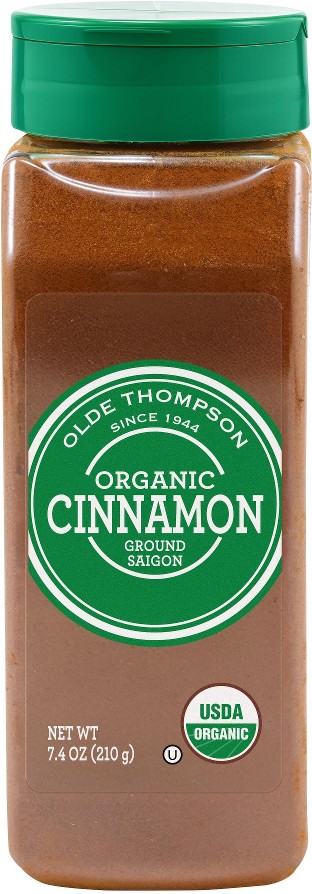Organic Ground Cinnamon, 7.4 oz.