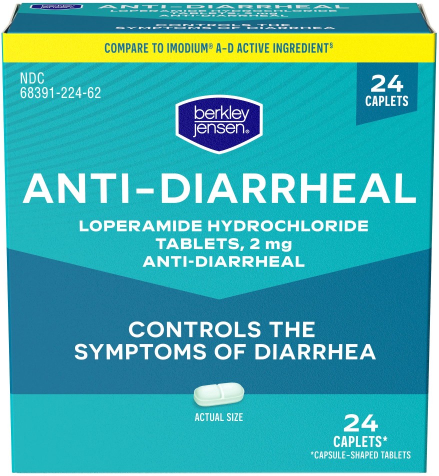 Loperamide Hydrochloride Anti-Diarrheal 2 mg Tablets, 24 ct.