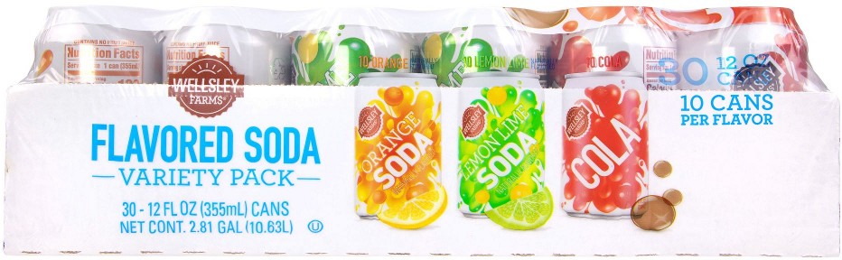Variety Soda, Cans, 30 pk./12 oz.