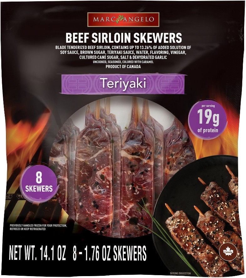 Teriyaki Beef Sirloin Skewers, 8 pk./7.76 oz.