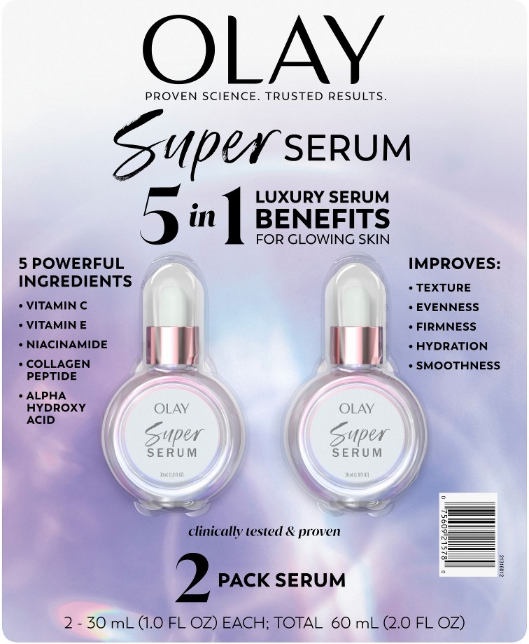 Super Serum 60 mL, Bottles, 2 pk./1.0 fl. oz.