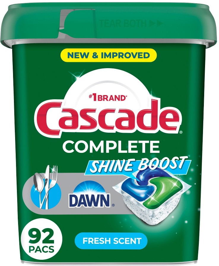 Complete Shine Boost Dishwasher Pods - Fresh Scent, 92 ct.