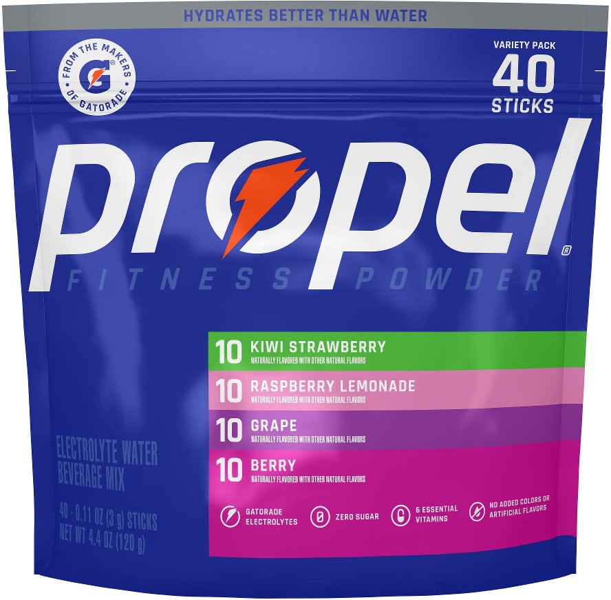 Powder Packs Variety Pack, Kiwi Strawberry, Raspberry Lemonade, Grape, Berry, 40 ct.