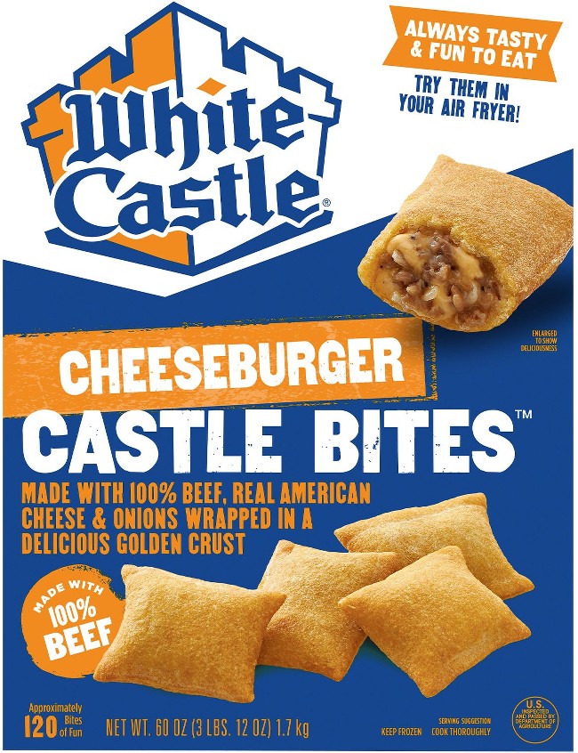 Cheeseburger Castle Bites, Frozen, 40 oz.