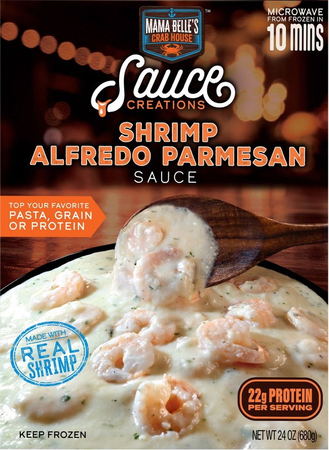 Sauce Creations Shrimp Alfredo Sauce, Serves Up To 5 People, 24 oz.
