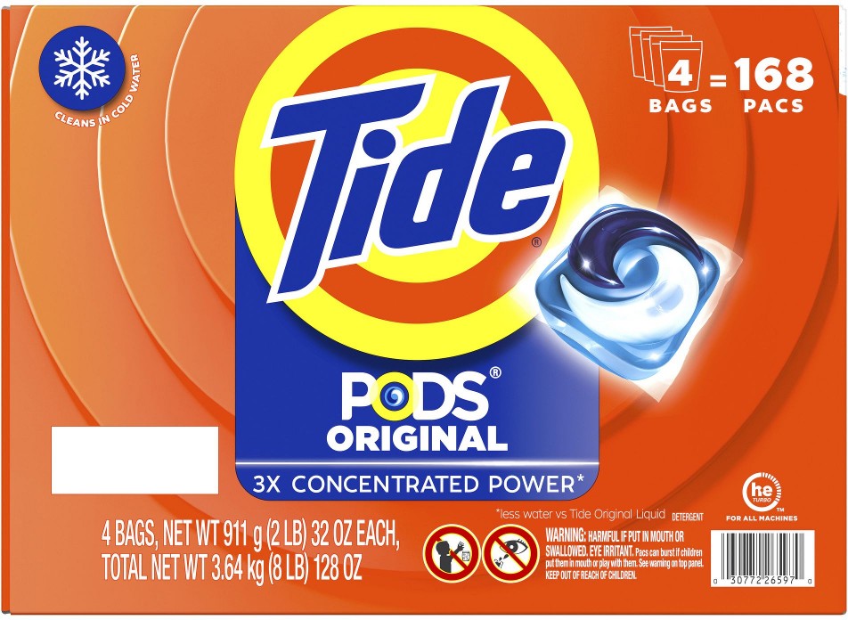 PODS Laundry Detergent Pacs - Original Scent, 168 ct.