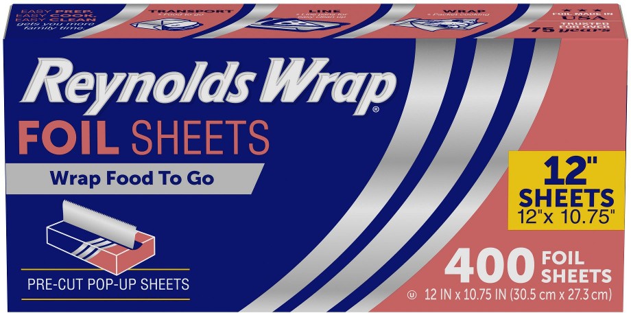 Kitchens Pre-Cut Pop-Up Foil Sheets, 400 ct.