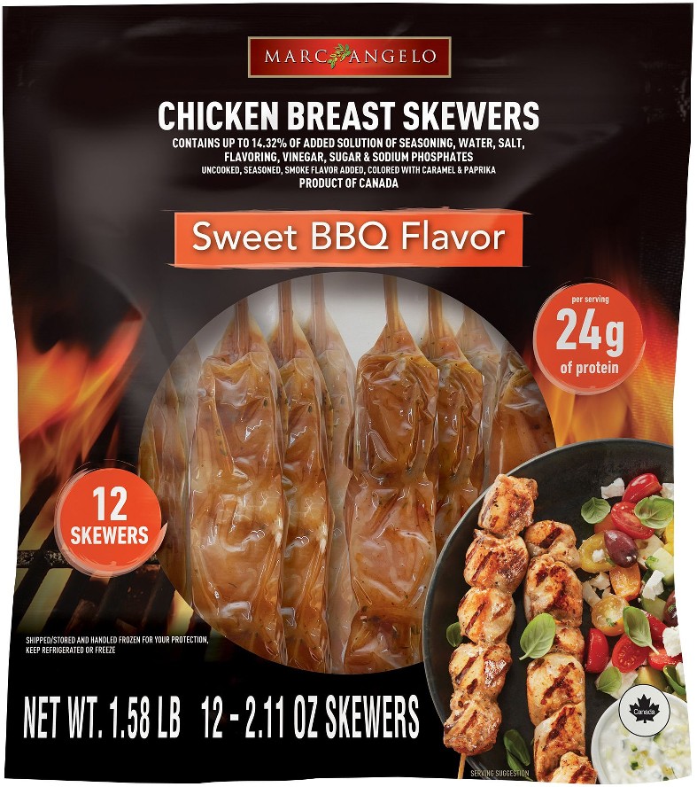 Sweet BBQ Chicken Breast Skewers, 12 pk./2.11 oz.