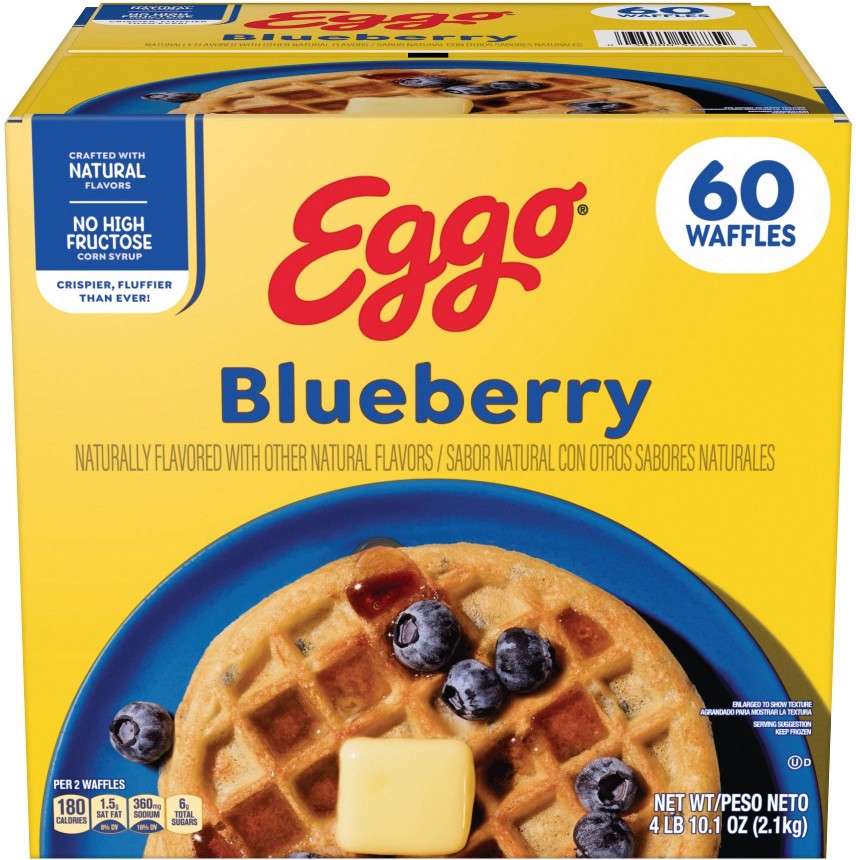 Blueberry Waffles Family Pack, 60 ct.