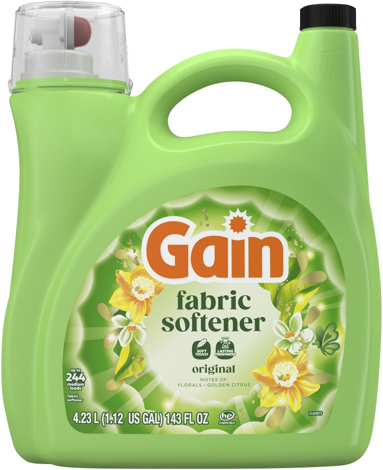 Ultra HE Compatible Fabric Softener - Original Scent, 244 loads/143 oz.