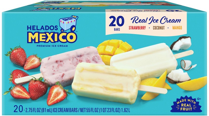 Fruit and Cream Paletas, Frozen Treats, 20 ct.