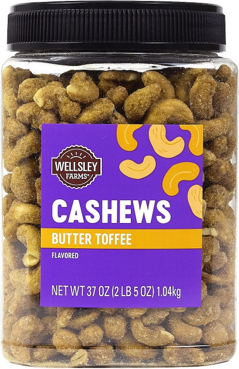 Butter Toffee Flavored Cashews, 37 oz.