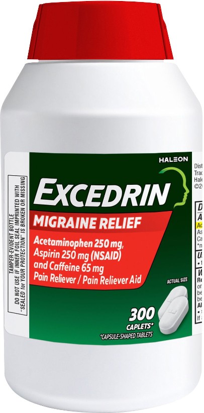 Migraine Pain Relief Caplets, 300 ct.