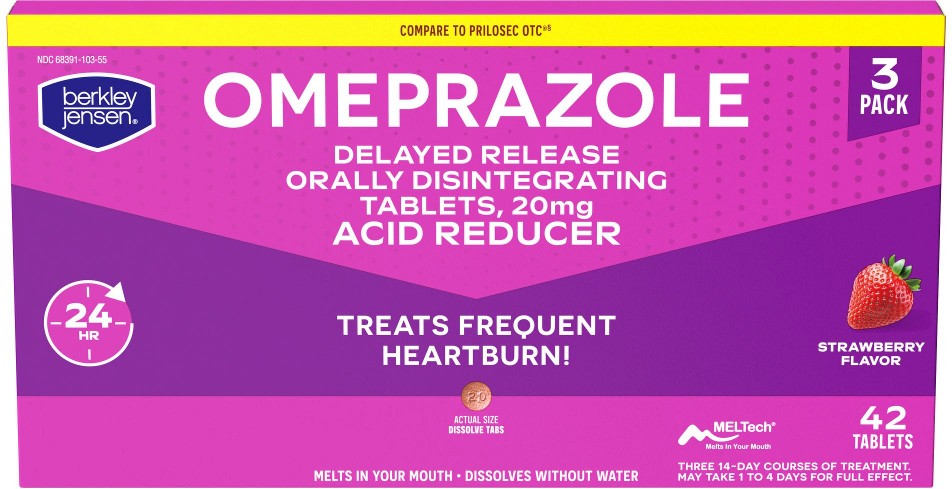 20mg Omeprazole Orally Disintegrating Acid Reducer Tablets, 42 ct
