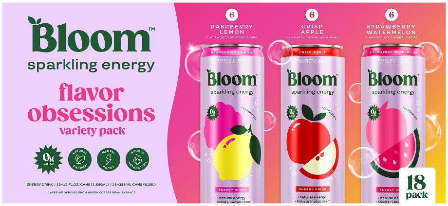 Sparkling Energy Variety Pack, 18 pk./12 oz.