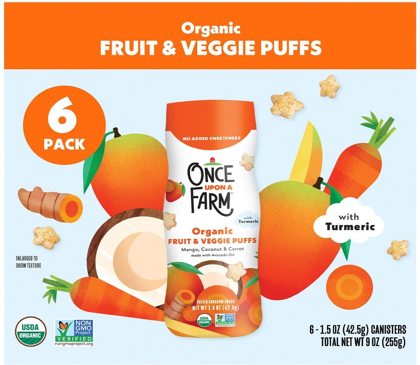 Fruit & Veggie Organic Baby Puffs Variety Pack, 6 pk.