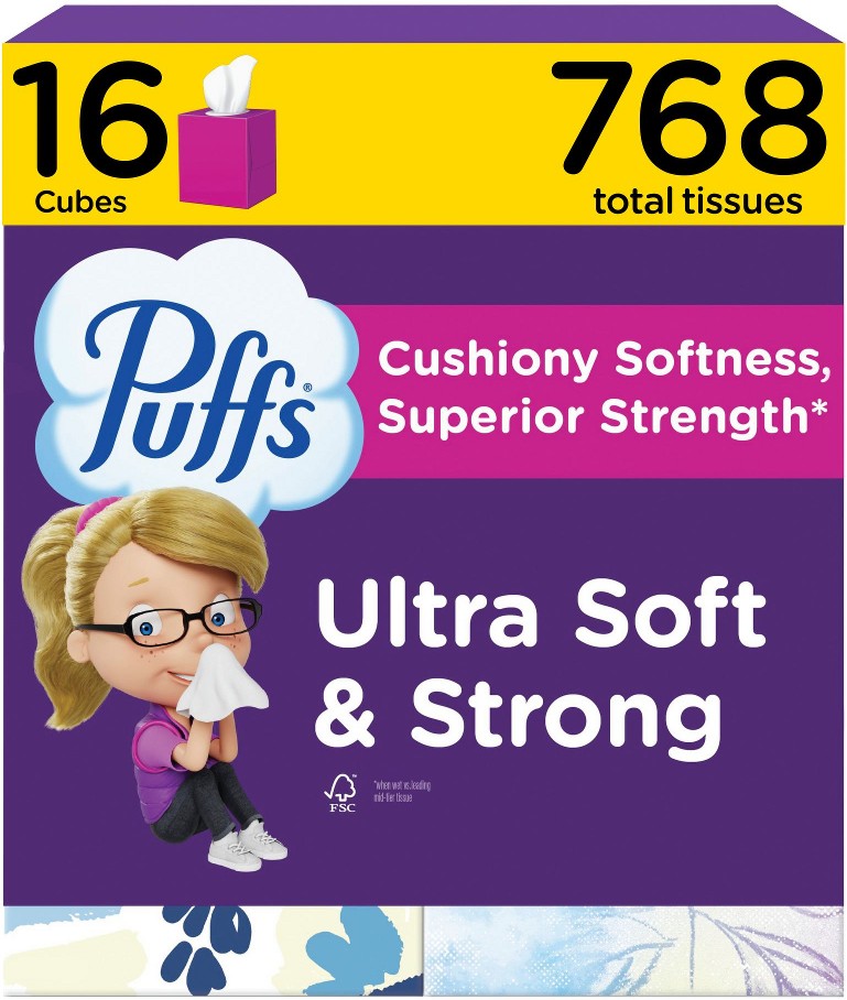 Ultra Soft Facial Tissues, 16 pk./48 tissues per box