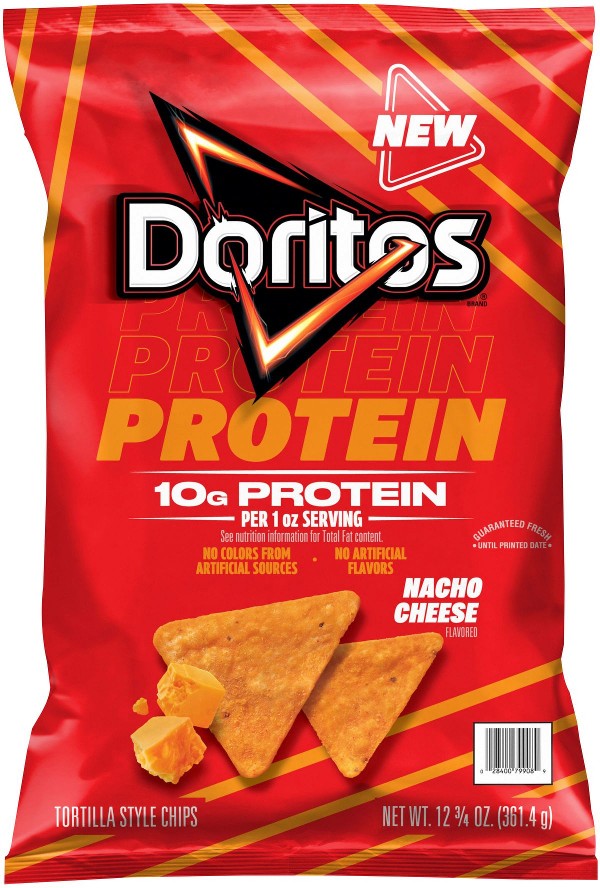 Protein Nacho Cheese Flavored Tortilla Chips , 12.75 oz.