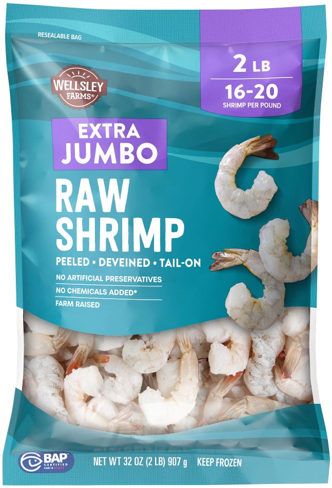 Colossal Uncooked Shrimp, 16-20 Shrimp Per Pound, 2 lbs.