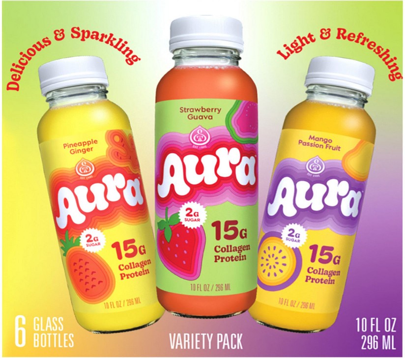 Collagen Protein Variety Pack, Mango Passionfruit, Pineapple Ginger, Strawberry Guava, 6 pk./10 fl. oz.
