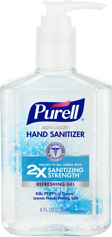 Advanced Hand Sanitizer Refreshing Gel, 8 oz.