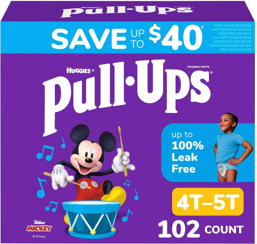 Pull-Ups Learning Designs Training Pants for Boys, 4T-5T (102 ct.)