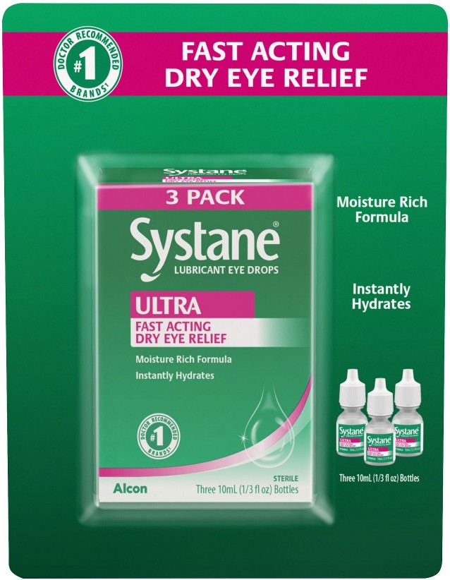 Ultra Lubrication Eye Drops, 3 pk./10mL