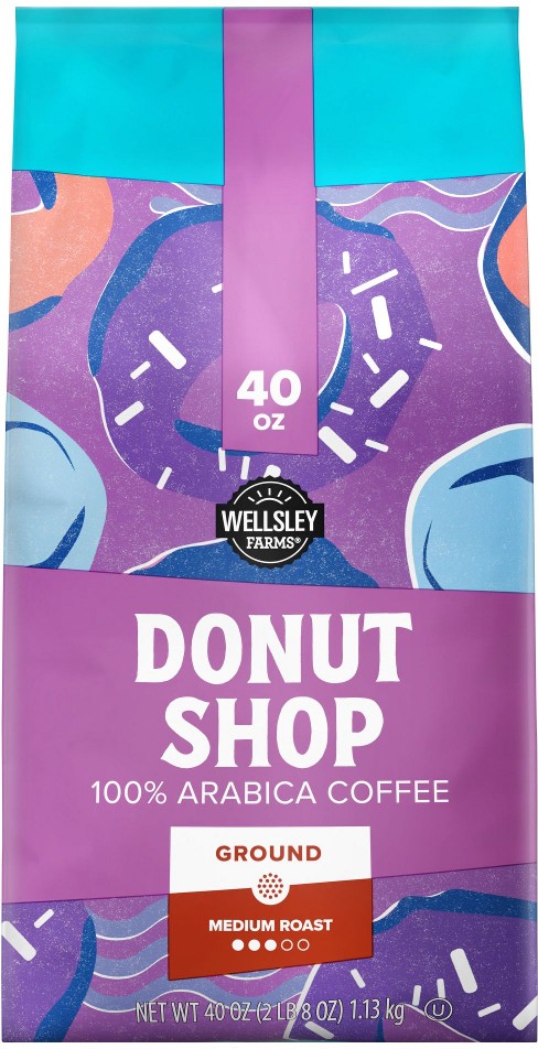 Donut Shop Ground Coffee, Medium Roast, 40 oz.