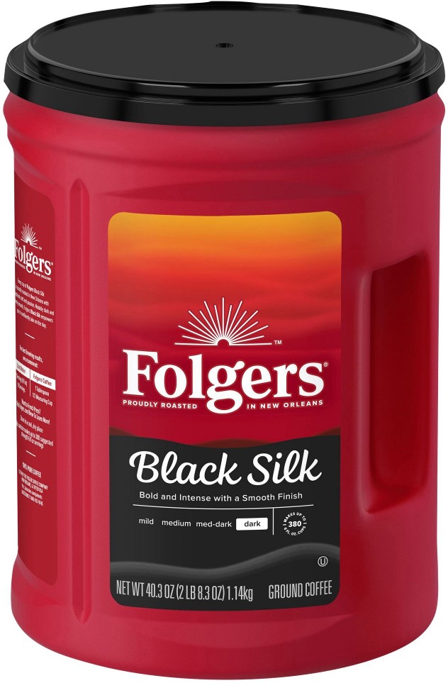 Black Silk Ground Coffee, Dark Roast, 40.3 oz.