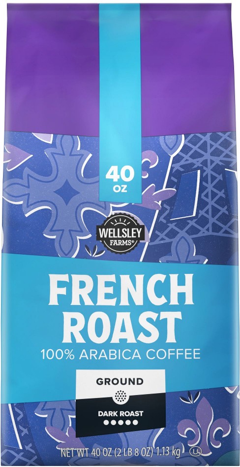 French Roast Ground Coffee, Dark Roast, 40 oz.