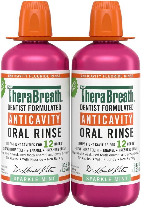 Anticavity Fluoride Mouthwash - Sparkle Mint, 2 pk./1L