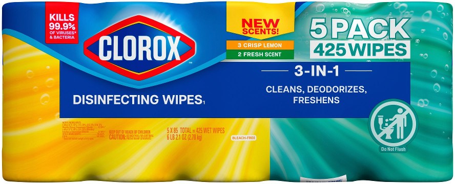 Disinfecting Wipes Value Pack, 85 ct. each/Pack of 5