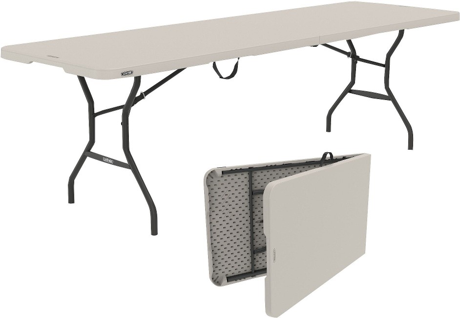 8' Fold-in-Half Table - Almond