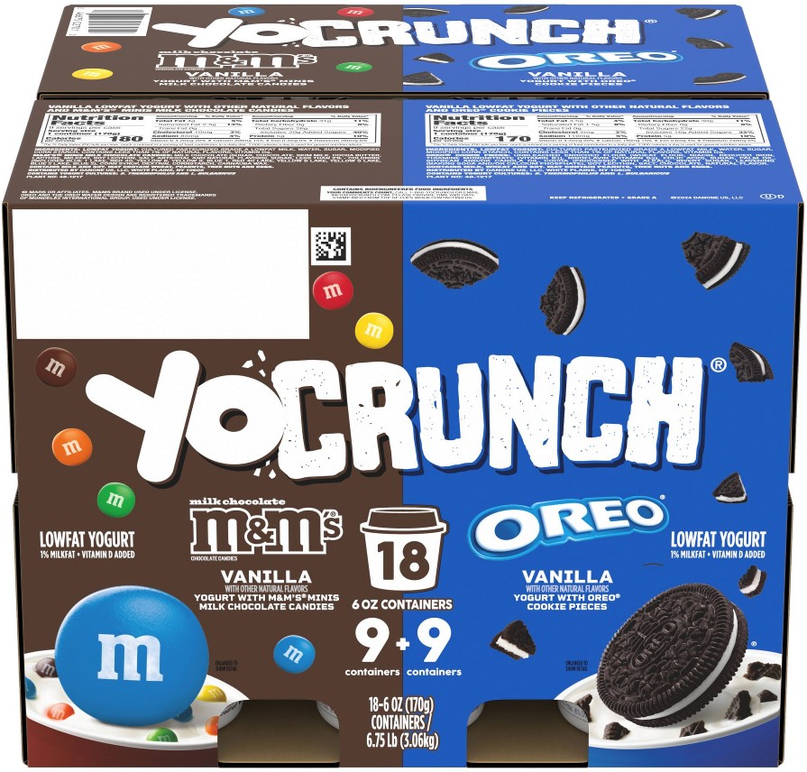 Vanilla Yogurt with M&M & Oreo Variety Pack, 18 pk./6 oz.