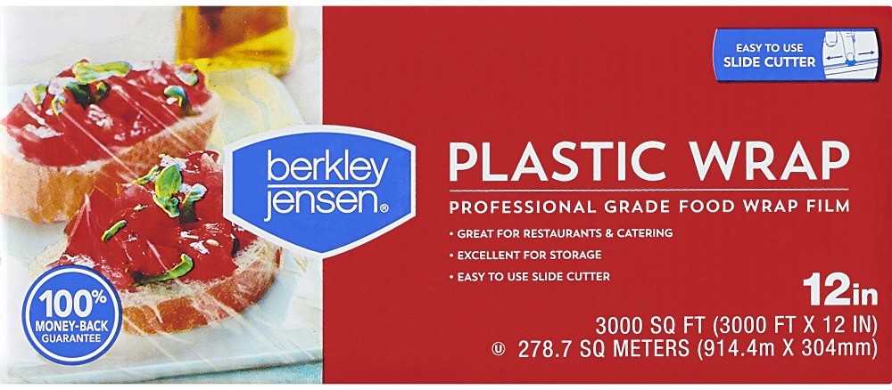 12" x 3,000' Plastic Film Wrap - Clear