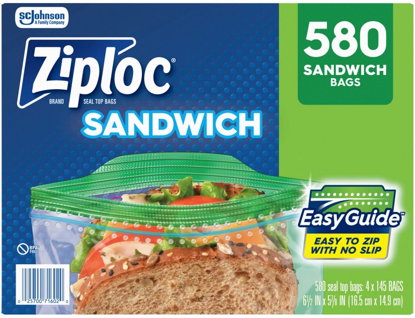 Seal Top Sandwich Bags, 580 ct.