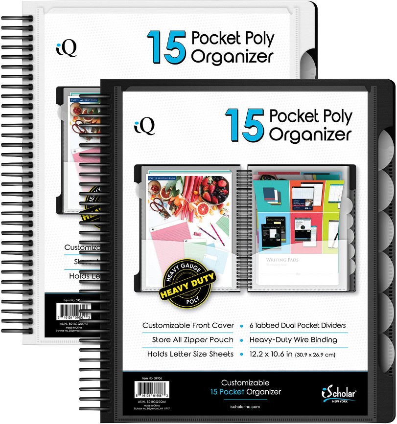 15 Pocket Poly Organizer