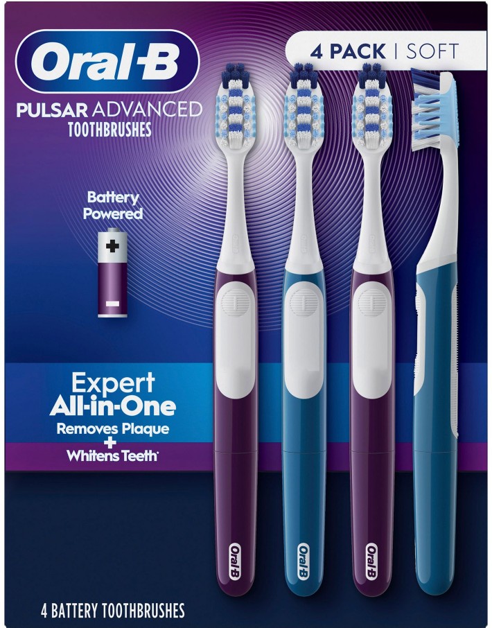 Pulsar Advanced All-in-One Soft Toothbrush, 4 ct.