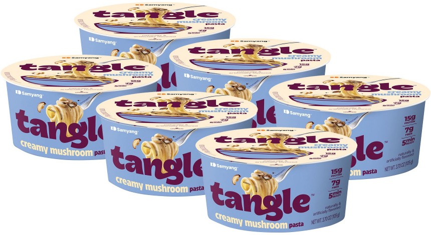 Tangle Creamy Mushroom Pasta Bowl, 15g Protein, Bowls, 6 pk./3.70 oz.