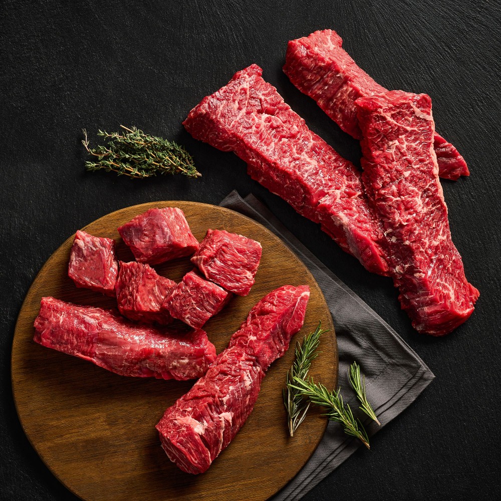 USDA Choice Beef Sirloin Flap Meat Steak Tips, 2.75-3.5 lbs.