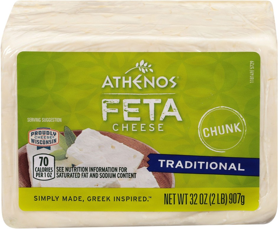 Traditional Feta Chunk Cheese, 2 lbs.